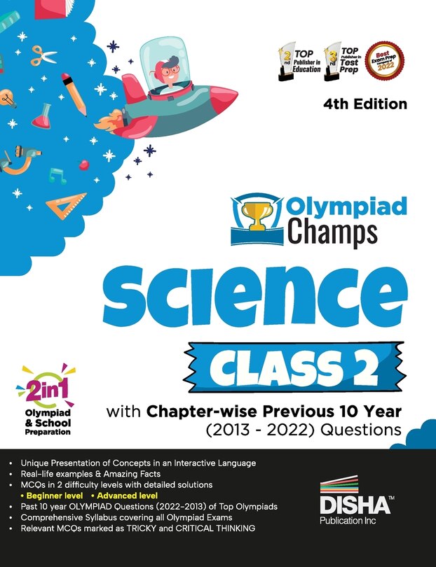 Couverture_Olympiad Champs Science Class 2 with Chapter-wise Previous 10 Year (2013 - 2022) Questions 4th Edition Complete Prep Guide with Theory, PYQs, Past & Practice Exercise