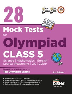 Couverture_28 Mock Test Series for Olympiads Class 5 Science, Mathematics, English, Logical Reasoning, GK & Cyber 2nd Edition