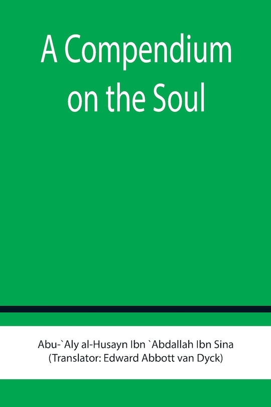 Front cover_A Compendium on the Soul