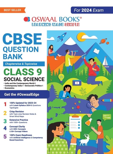 Couverture_Oswaal CBSE Class 9 Social Science Question Bank (2024 Exam)