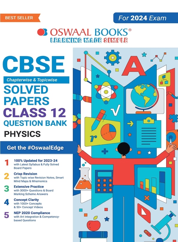 Oswaal CBSE Chapterwise & Topicwise Question Bank Class 12 Physics Book (For 2023-24 Exam)