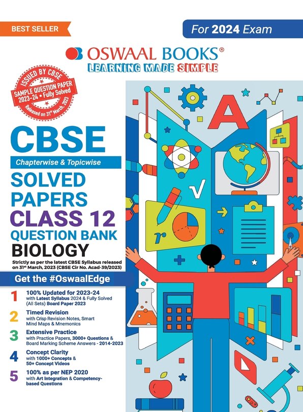 Front cover_Oswaal CBSE Class 12 Biology Question Bank 2023-24 Book