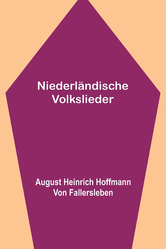Front cover_Niederländische Volkslieder