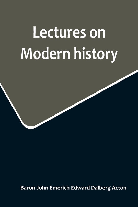 Front cover_Lectures on Modern history