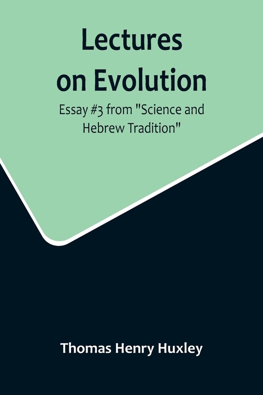 Couverture_Lectures on Evolution; Essay #3 from Science and Hebrew Tradition