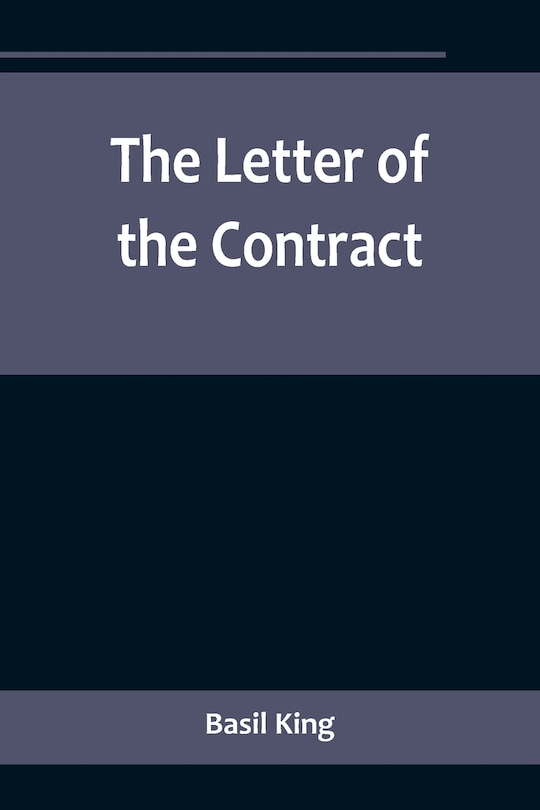 Front cover_The Letter of the Contract