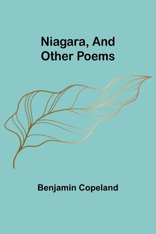 Front cover_Niagara, and Other Poems