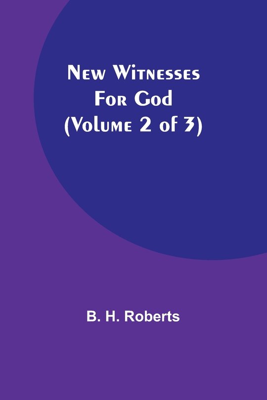 Couverture_New Witnesses for God (Volume 2 of 3)