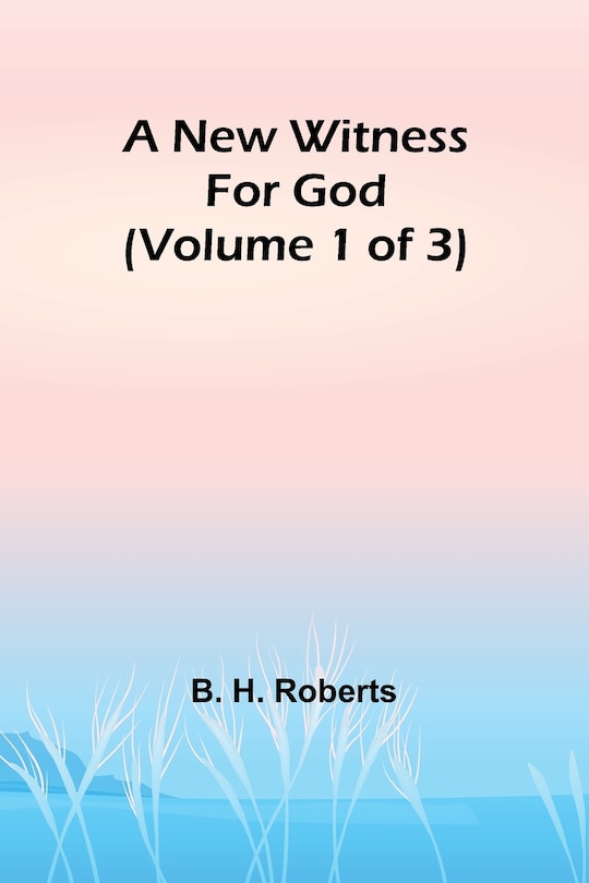 Couverture_A New Witness for God (Volume 1 of 3)