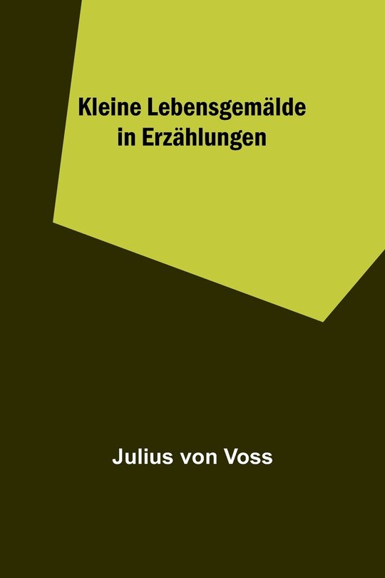Couverture_Kleine Lebensgemälde in Erzählungen