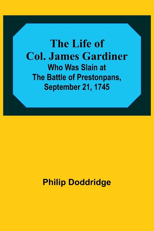 Couverture_The Life of Col. James Gardiner