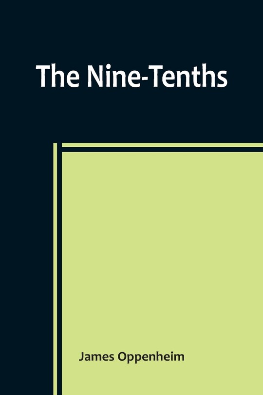 Couverture_The Nine-Tenths