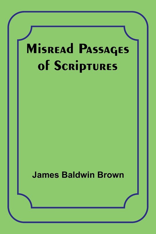Front cover_Misread Passages of Scriptures