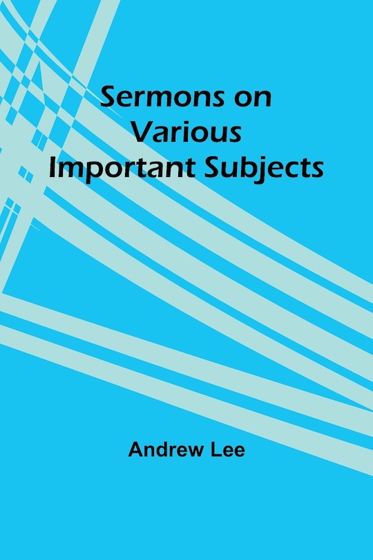 Couverture_Sermons on Various Important Subjects