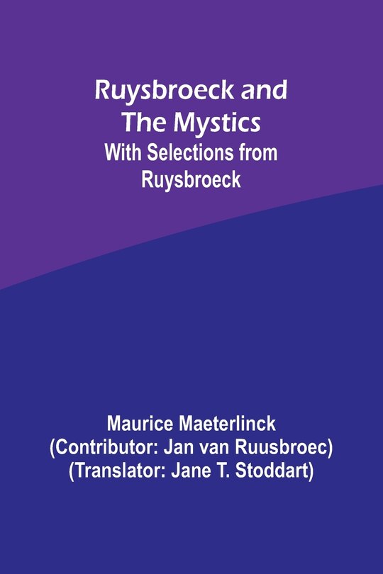 Front cover_Ruysbroeck and the Mystics
