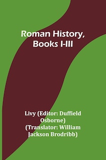 Front cover_Roman History, Books I-III