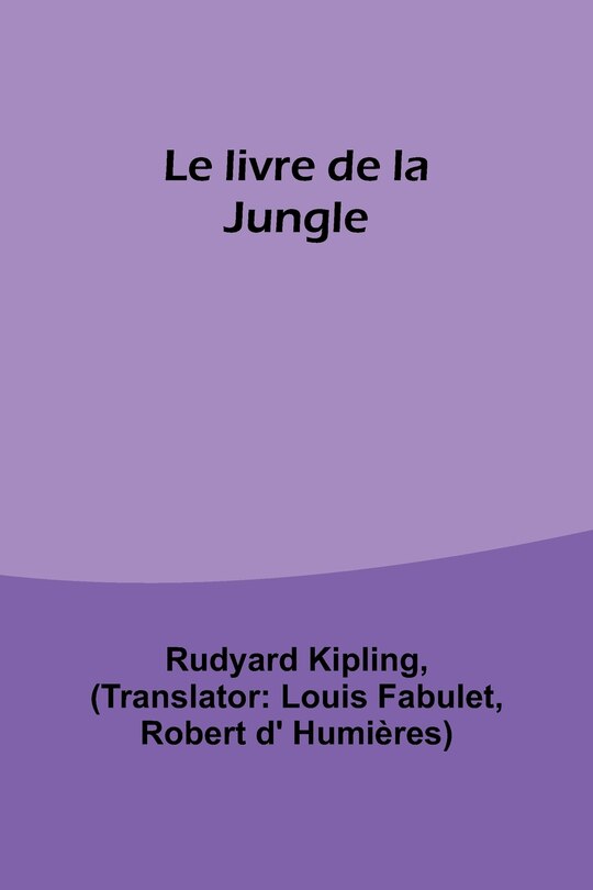 Front cover_Le livre de la Jungle
