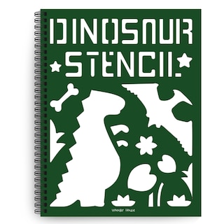 Front cover_Stencil Book: Dinosaur