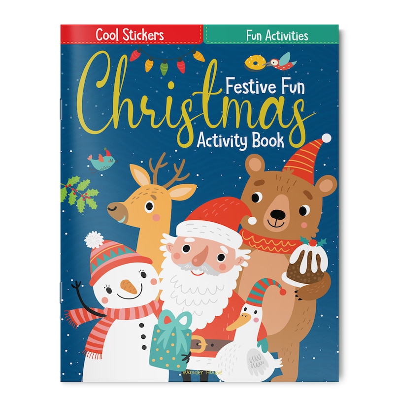 Front cover_Festive Fun Christmas Activity Book with Stickers