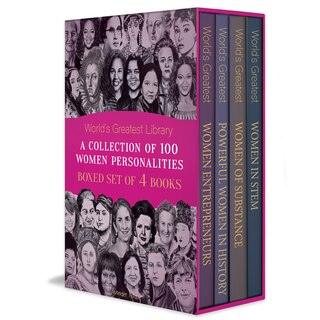 Front cover_World’s Greatest Library- A Collection of 100 Women Personalities (Boxed Set of 4 books)