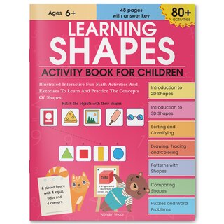 Front cover_Learning Shapes Activity Book For Children
