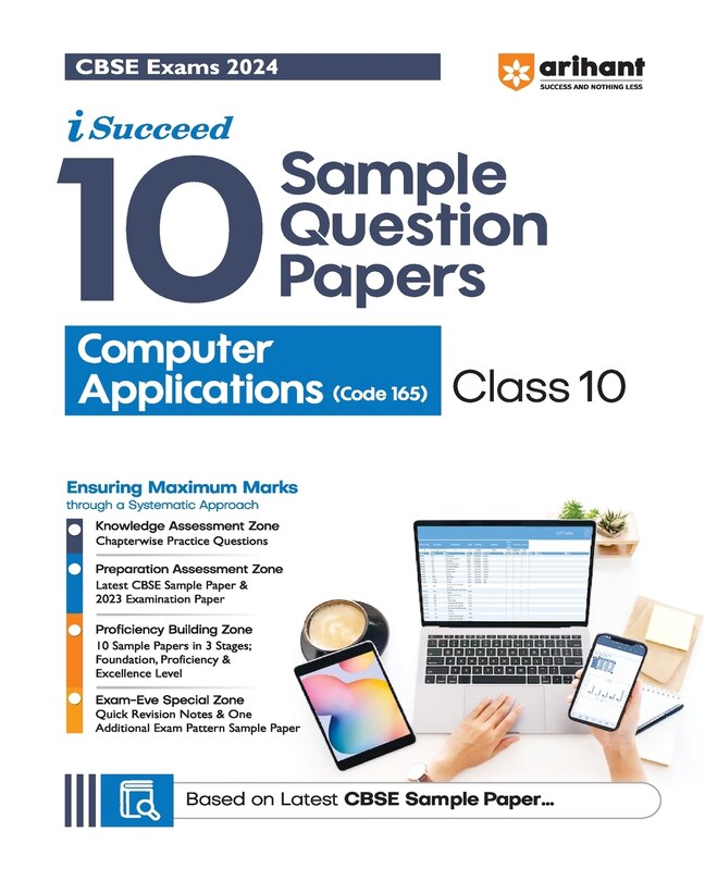 Front cover_Arihant CBSE Sample Question Papers Class 10 Computer Application Book for 2024 Board Exam