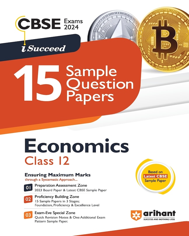 Couverture_Arihant CBSE Sample Question Papers Class 12 Economics Book for 2024 Board Exam