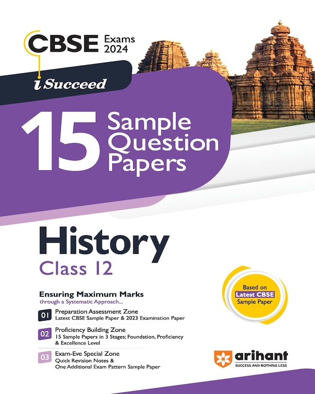 Front cover_Arihant CBSE Exams 2024 I-Succeed 15 Sample Question Papers History Class 12th