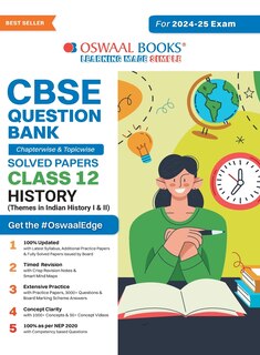 Front cover_Oswaal CBSE Question Bank Class 12 History, Chapterwise and Topicwise Solved Papers For Board Exams 2025