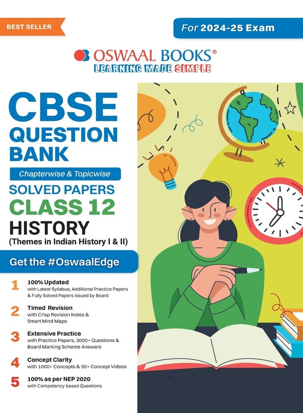 Front cover_Oswaal CBSE Question Bank Class 12 History, Chapterwise and Topicwise Solved Papers For Board Exams 2025