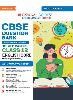 Front cover_Oswaal CBSE Question Bank Class 12 English Core, Chapterwise and Topicwise Solved Papers For Board Exams 2025