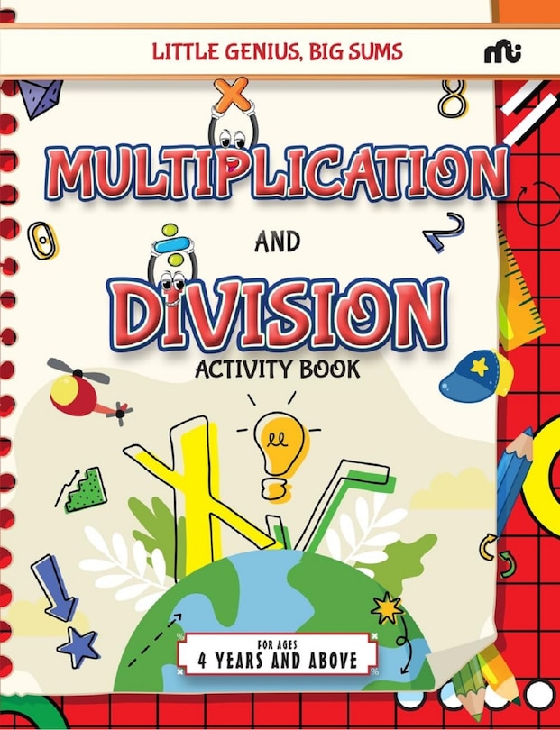 Front cover_Little Genius, Big Sums: Multiplication and Division Activity Book