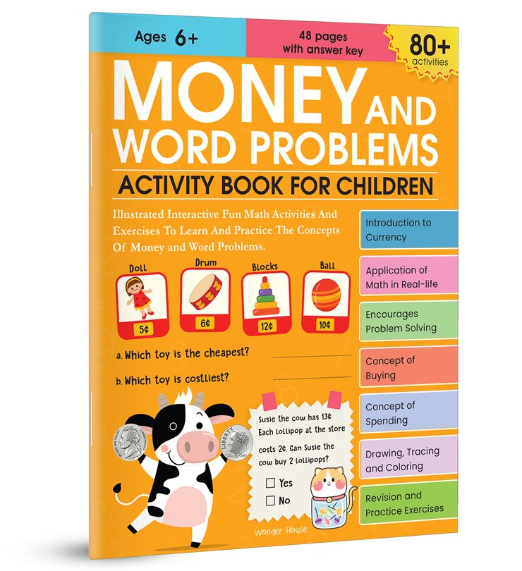 Couverture_Money and Word Problems Activity Book For Children