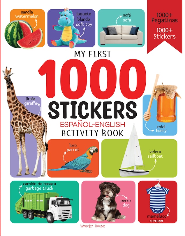 Couverture_1000 Stickers English-Espanol Activity Book