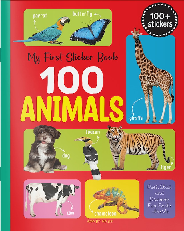 My First 100 Animals Stickers Book By Wonder House Books, ('tp') | Indigo