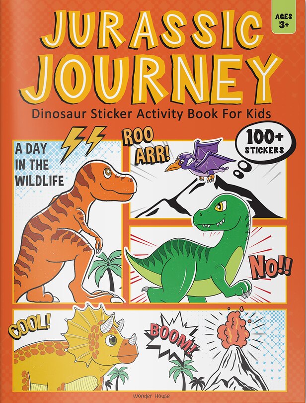 Couverture_Jurassic Jamboree Dinosaur Sticker Activity Book For Kids
