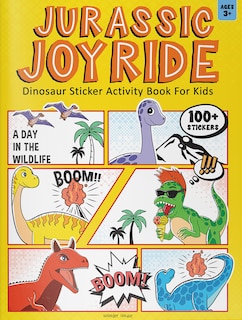 Couverture_Jurassic Joyride Dinosaur Sticker Activity Book For Kids