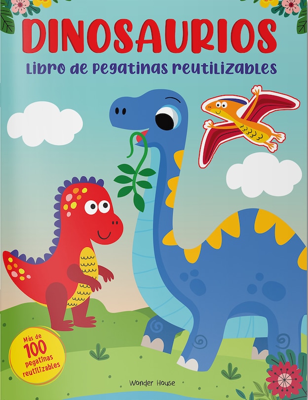 Reusable Sticker Book Dinosaur - Spanish Book By Wonder House Books ...