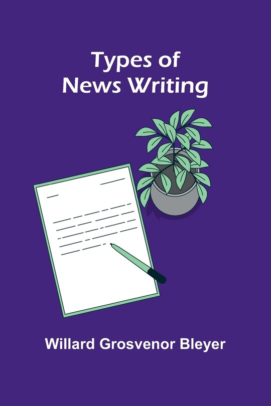 Front cover_Types of News Writing