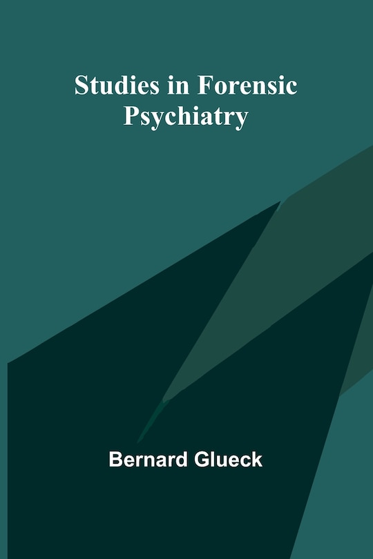 Couverture_Studies in Forensic Psychiatry