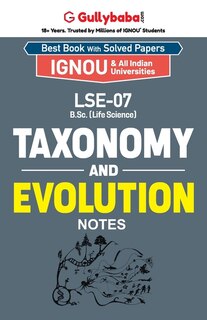 Front cover_LSE-07 Taxonomy and Evolution