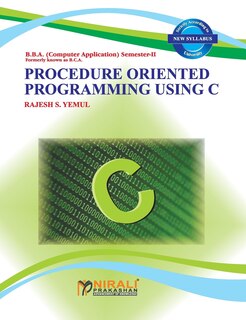 Couverture_PROCEDURE ORIENTED PROGRAMMING USING C