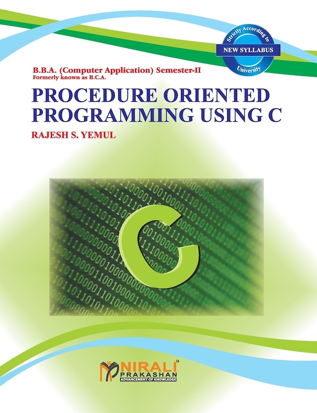 Couverture_PROCEDURE ORIENTED PROGRAMMING USING C