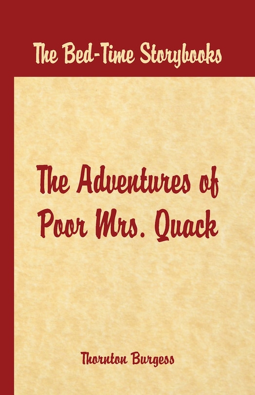 Couverture_Bed Time Stories - The Adventures Of Poor Mrs. Quack