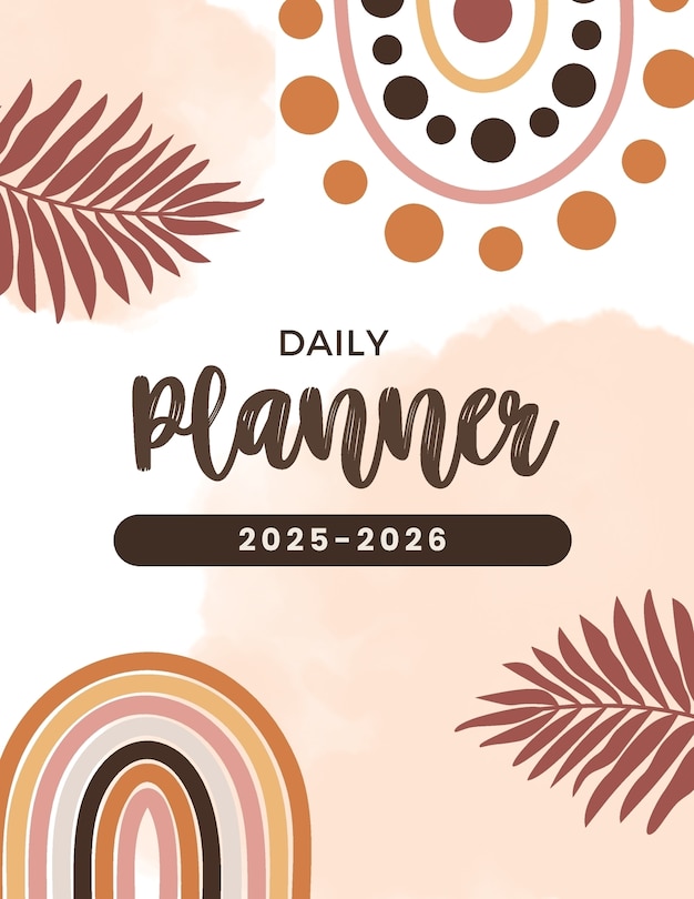Front cover_Daily Planner Book 2025-2026