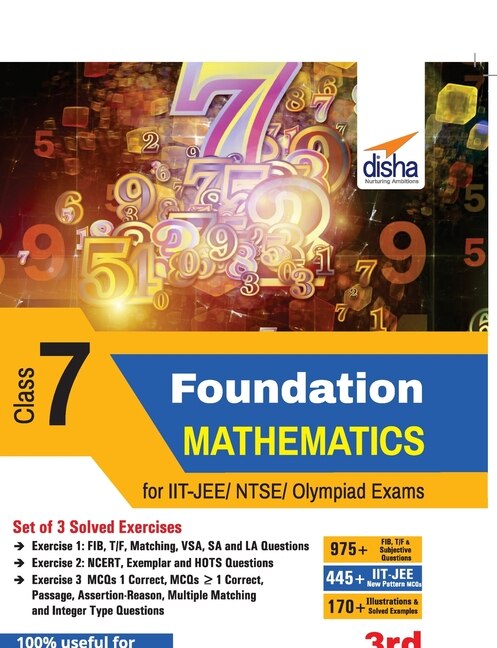 Front cover_Foundation Mathematics for IIT-JEE/ NTSE/ Olympiad Class 7 - 3rd Edition