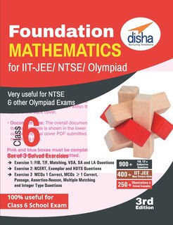 Couverture_Foundation Mathematics for IIT-JEE/ NTSE/ Olympiad Class 6 - 3rd Edition