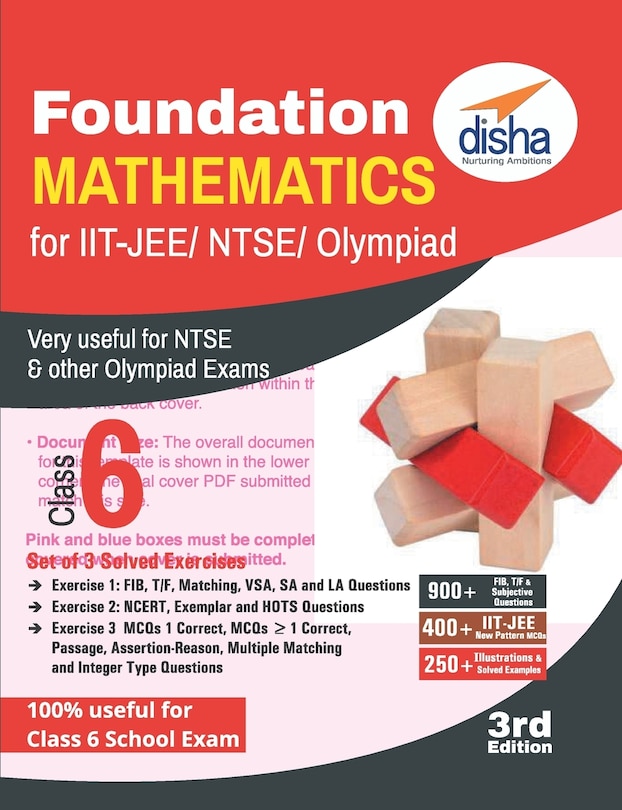 Couverture_Foundation Mathematics for IIT-JEE/ NTSE/ Olympiad Class 6 - 3rd Edition