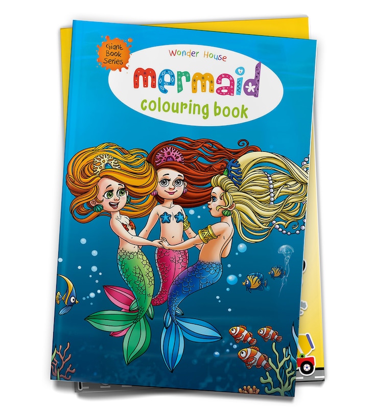 Front cover_Mermaid Colouring Book