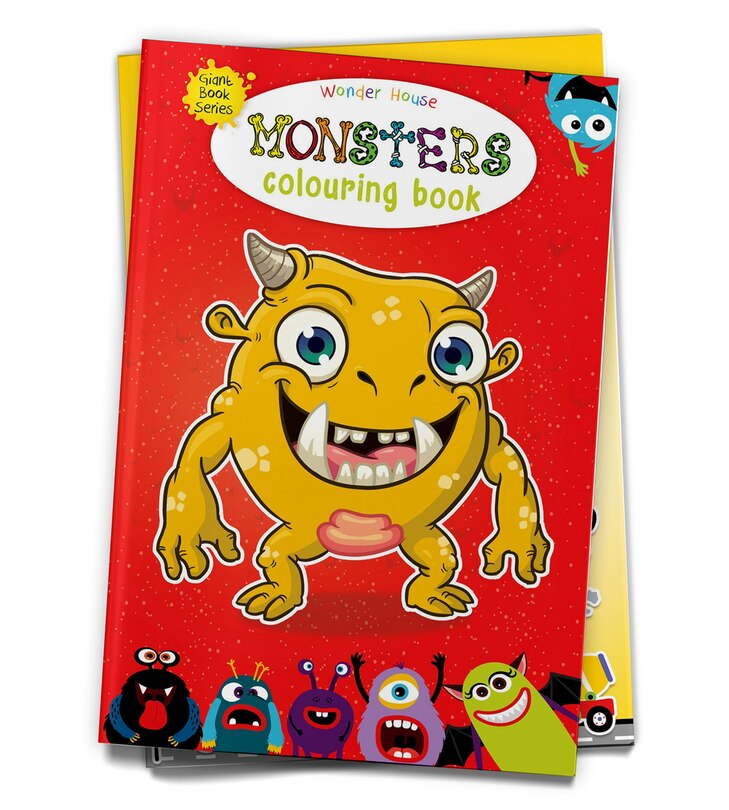 Front cover_Monster Colouring Book